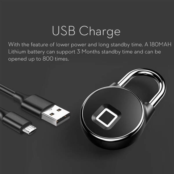 Smart Biometric Fingerprint Password Keyless Dormitory Door Lock with Bluetooth compatible- Anti Theft - Image 7