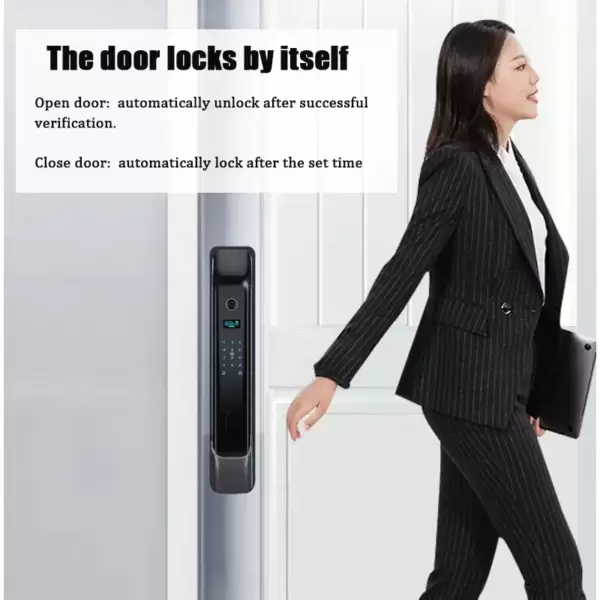 Magnitec Smart Lock Brass Face Id Camera with biometric Fingerprint/RFID Lock - Image 5