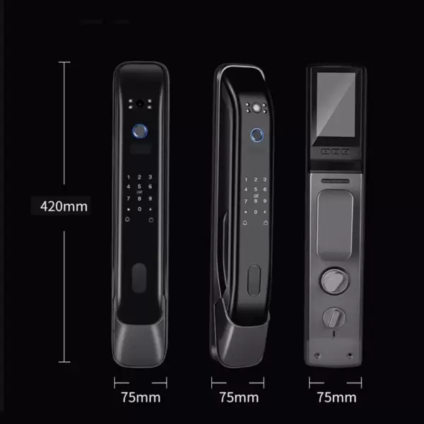 Magnitec Smart Lock Brass Face Id Camera with biometric Fingerprint/RFID Lock - Image 6