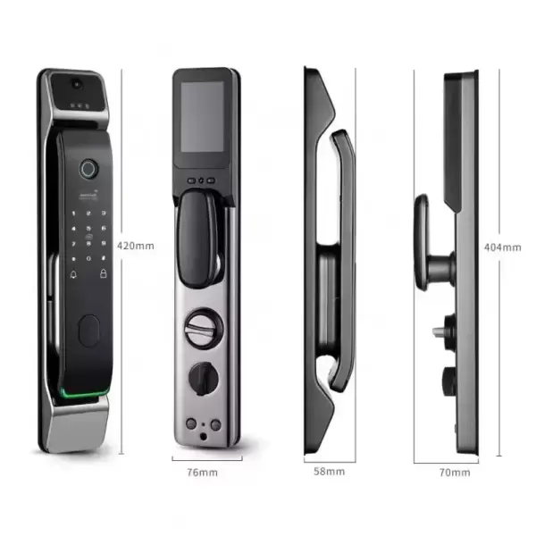 Digital Lock for Main Gate Door. RFID Card with Full Automatic Door Lock 3d Face - Image 3