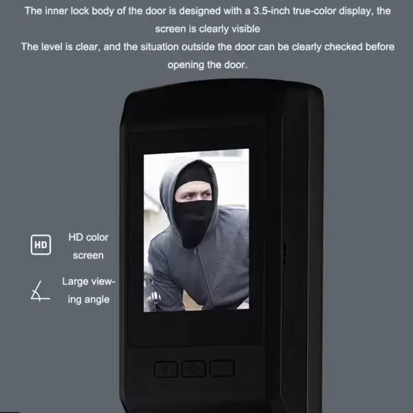 Magnitec Smart Lock Brass Face Id Camera with biometric Fingerprint/RFID Lock - Image 4