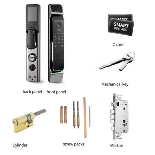 Digital Lock for Main Gate Door. RFID Card with Full Automatic Door Lock 3d Face - Image 5